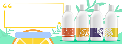 果味清爽喷雾电商淘宝banner图背景