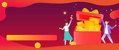 创意插画理财公众号首图背景