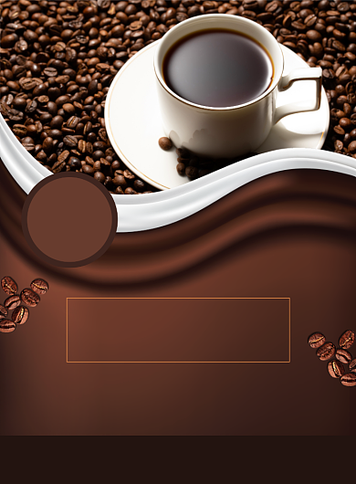 咖啡饮品促销宣传广告印刷海报背景