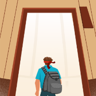 高考冲刺手绘插画公众号次图背景