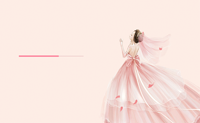 粉色婚礼策划名片背景