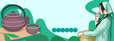 茶电商淘宝banner图背景