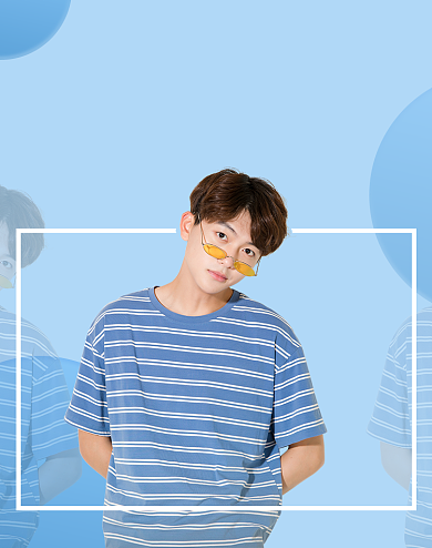 简约风夏季男装电商海报背景