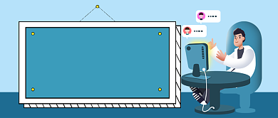 绿色卡通在线问诊公众号首图背景