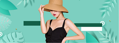 春季女装连衣裙海报banner背景