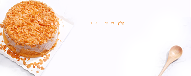 美味甜品蛋糕优惠券背景