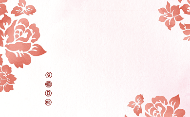 手绘植物花朵名片背景