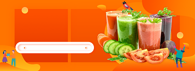 健康外卖饮品淘宝电商banner图背景