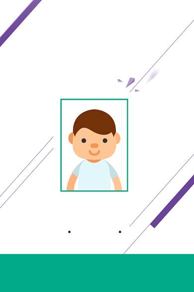 绿色时尚工作证模板背景