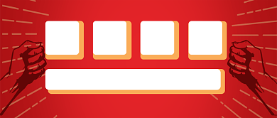 红色高考加油倒计时新媒体配图背景