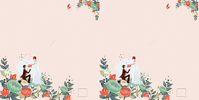 结婚婚礼伴手礼包装设计礼品袋手提袋背景