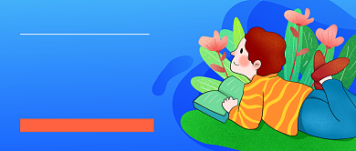 世界无童工日蓝色卡通新媒体配图背景