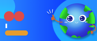 世界认可日蓝色卡通公众号首图背景