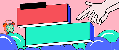 618预售开启创意卡通公众号首图背景