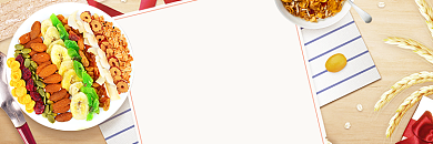 饿了么在家享美食沙拉健康店招背景