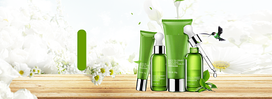 美妆促销海报banner背景