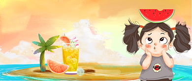 二十四节气夏至公众号首图背景