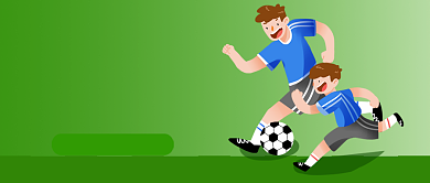 父亲节绿色卡通公众号首图背景