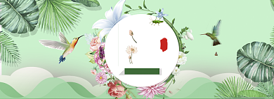 清新立夏化妆品打折促销banner背景