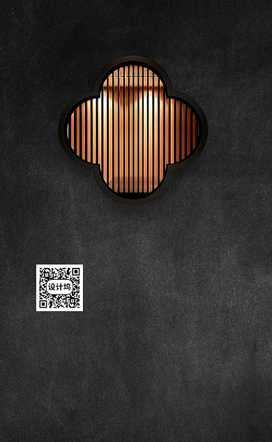 黑色新古典房地产竖版名片模板背景