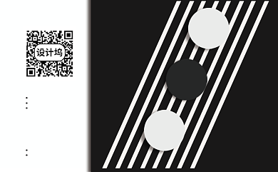 黑色简约时尚名片背景