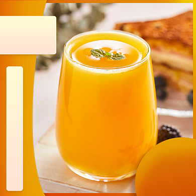 橙汁饮料果汁饿了么主图背景