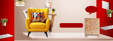 家装家具特惠大促海报banner背景