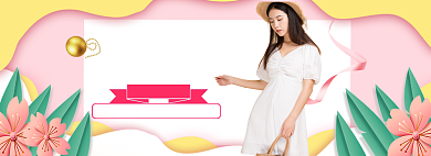 春季女装banner背景