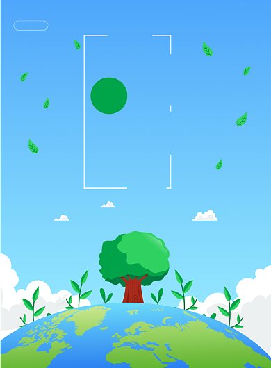 全国土地保护日印刷海报背景