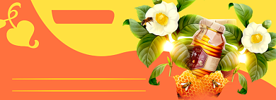 进口蜂蜜电商淘宝banner图背景