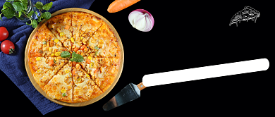 黑色简约披萨公众号首图背景