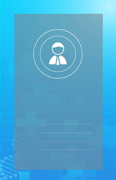 蓝色创意科技工作证背景