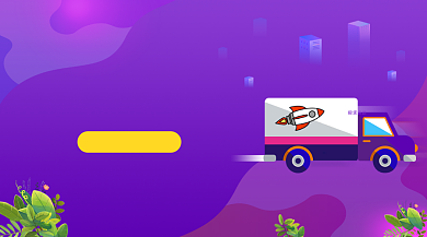 极速快递物流炫彩渐变手机横图背景