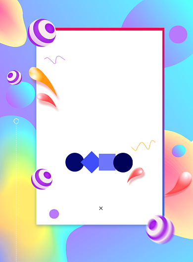 618年中促销创意渐变印刷海报背景