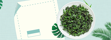 春茶上新海报banner背景