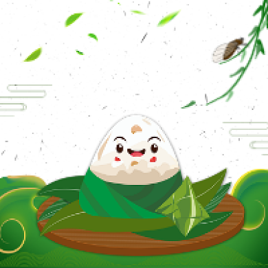 端午传统简约插画公众号次图背景