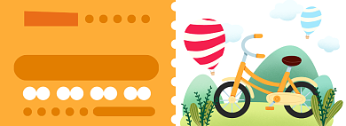 折叠自行车电商淘宝banner图背景