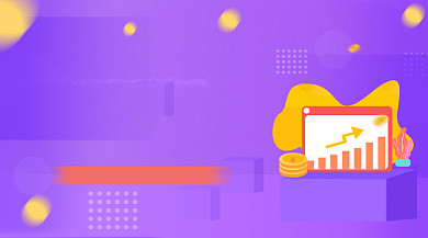 极速贷款金融紫色渐变插画手机横图背景