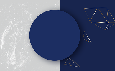 蓝色创意名片模板背景