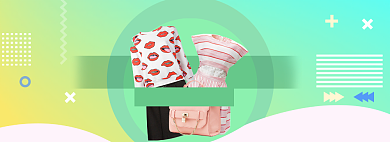 春季女装海报banner背景