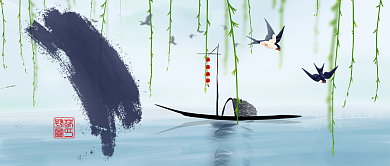 清明节新媒体首图背景