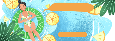 夏日促销淘宝电商banner图背景