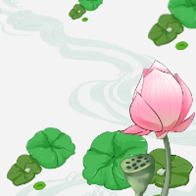 夏至节气中国风荷花公众号次图背景