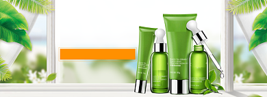 春季美妆海报模板背景