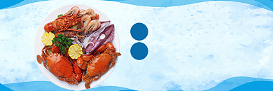 海鲜夜宵饿了么优惠店招背景