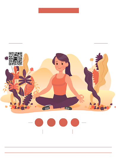 瑜伽红色广告印刷海报背景