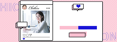 潮流女装淘宝电商banner图背景