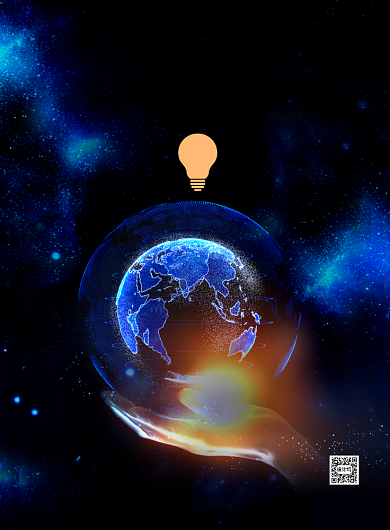 一起加入地球一小时公益宣传海报背景