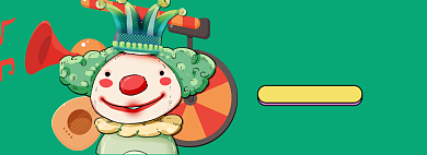 愚人节海报banner模板背景