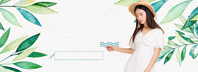 春季女装上新海报banner背景